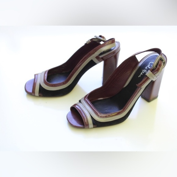 Cole Haan sling back peep toe pumps - Picture 2 of 8